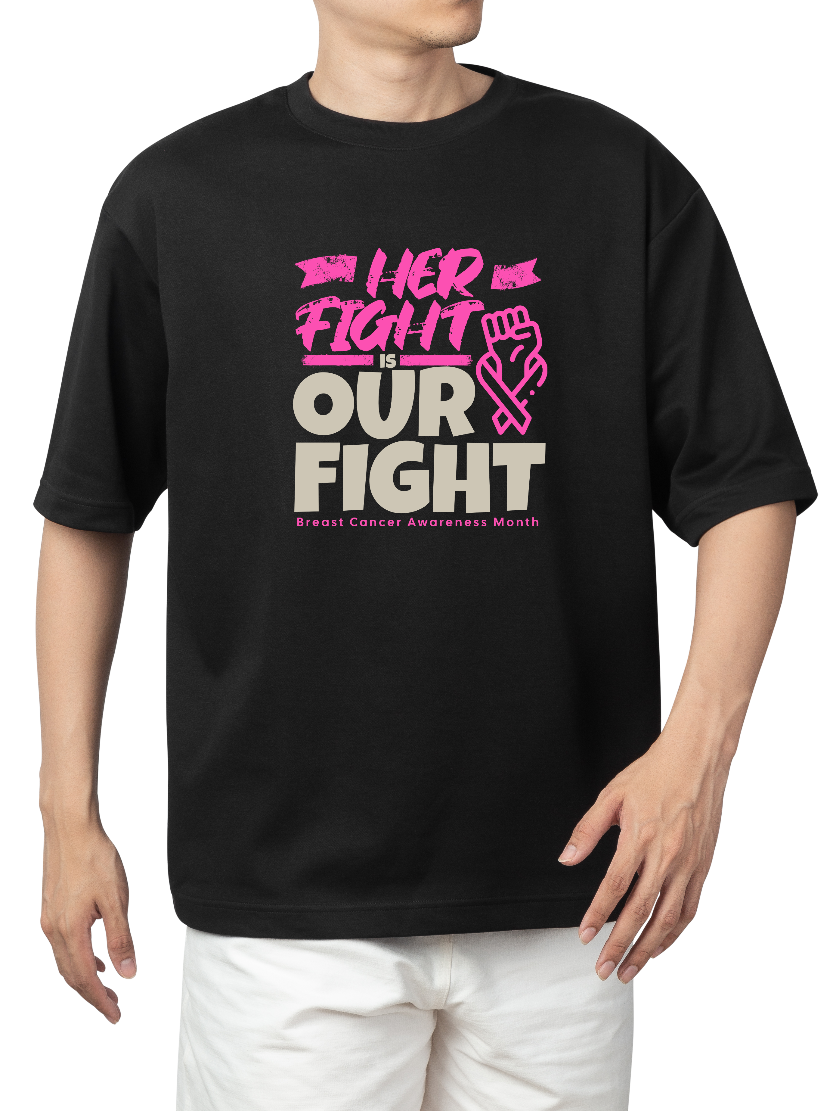 Alfaq Breast Cancer Awareness- Our Fight T-Shirt